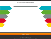 Tablet Screenshot of private-fusspflegeschule.de